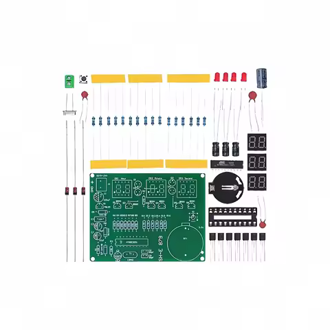 DIY Kits AT89C2051 Electronic Clock Digital Tube LED Display Suite Electronic Module Parts and Compo