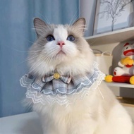 Kalung Renda Kucing Anjing Bahan Lace Motif Bunga - Kalung Fashion Kucing Anjing Kalung Collar Anjing Kucing