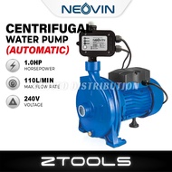 NEOVIN Automatic Centrifugal Water Pump 1HP Pam Air Kebun | Pam Air Rumah Home Pressure Booster Pump