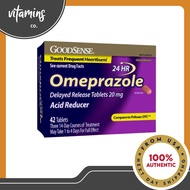 GoodSense Omeprazole Delayed Release Stomach Acid Reducer 14 Day Treatment Tablets (42 count)