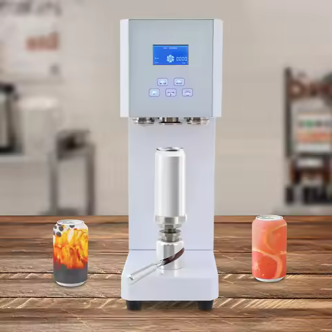 Vacuum Sealers, 6th Generation Automatic Can Sealing Machine White 370W, Sealing Machine for Cans Ja
