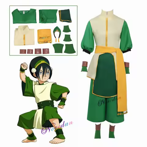 Halloween Costume Anime Movie Avatar: The Last Airbender Katara Dress Cosplay Costume Avatar Aang Un