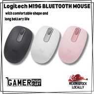 Logitech M196 Wireless Bluetooth Mouse – 12-Month Battery, Compact Travel Design