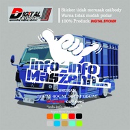 Info glass sticker info maszeh car truck glass variation sticker