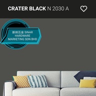 SINAR Nippon 5 Liter N2030A Crater Black WEATHERBOND EXTERIOR WALL PAINT/CAT DINDING LUAR RUMAH