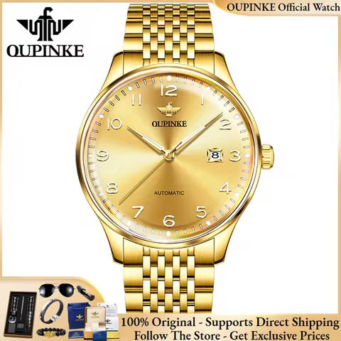 OUPINKE 3319 Brand original authentic watches for man luxury Citizen Movement Mechanical Men's Watch