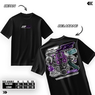 KATUN 2 JZ ENGINE T-Shirt - 2 JZ ENGINE Shirt - 30s Semi Cotton Material, Cool to Wear - Men's and W
