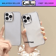 IPH 16 Plus Pro Max metal metallic space transparent phone case casing cover 透明手机壳