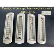 Combo of 4 ceiling air vents for toyota innova 2006-2016