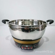 [Coincidence]Multi-Functional Electric Cooker Stainless Steel Electric Wok Household Electric Cooker Electric Cooker Steamer Stew Pot Integrated