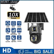 V380 Pro CCTV Camera Dual Lens 4G WIFI Solar Camera 4K 8MP Solar CCTV Card