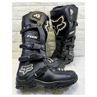 40 41 42 43 44 Black Fox Pattern Motocross Trail Boots