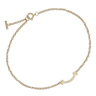 Tiffany & Co.) T Smile迷你手鍊，18K 黃金，約 1.86 克，女士款 [二手]