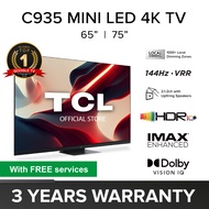 TCL C935 Mini LED 4K Google TV Android TV | 65 75 inch | HDR 10+ | IMAX Enhanced | Dolby Vision IQ |