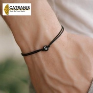 Letter Bracelet Initial Bracelet Black Round Letter Bracelet Korean Waterproof Rope Bracelet
