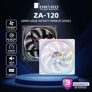 JONSBO ZA-120B ARGB PWM (INFINITY Mirror 4 Side 2400RPM Case/Rad Fan)