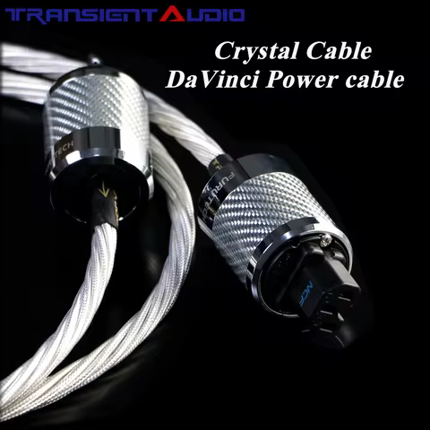 TRANSIENTHI-FIAUDIO High-End audio Amplifier cable, single crystal silver Furutech US/EU plug power 