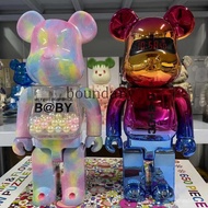 bearbrick400% Casio camera pink violent bear ornaments building blocks bear tide play doll spot blind box积木熊