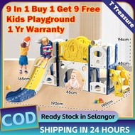 【Warranty】Slide For Kids Playground Kids Gelongsor Kanak Kanak Set Indoor Outdoor Basketball Hoop Sl