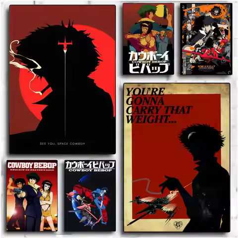 1pc Anime C-CowboyS B-BebopS Painting Calligraphy Canvas Poster Wall Art interior Hallway Home Decor