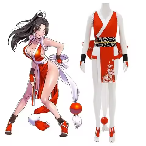 2026 New Mai Shiranui Cosplay Costume Game KOF Role Play Uniform Halloween Carnival Party Suit For W