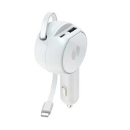 ACCC60W Car Fast Charger Single A Port Dual C Port 60W Fast Charger C Port 30w Retractable Cable Car