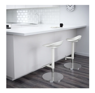 Bar stool height adjustable Sit more comfortably durable can be used for a long time white 76 cm.
