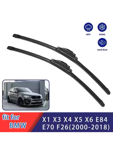 For BMW X1 E84 X3 F25 X4 F26 X5 E70 X6 Front Windshield Wiper General Motors Multifunctional Rubber 