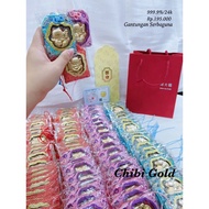 GANTUNGAN CHIBI GOLD - 999.9 GOLD LUCKY CAT Hanger 24K/.-CHIBIGOLD
