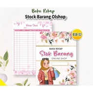 Online Shop Sales Recap Book - Online Shop Stock Recap Book BSB 02