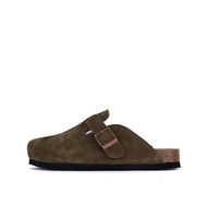 BOKEN รองเท้าแตะคู่แบบคลาสสิกรองเท้าแตะแบบสวมลำลองทำจากไม้ก๊อกพร้อมกับสายปรับได้