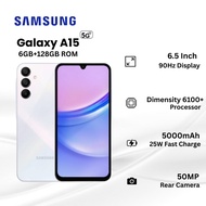 Samsung Galaxy A15 5G (6GB+128GB) | 6.5" 90Hz Display | 50MP Camera 25W Fast Charge| 1 Year Warranty