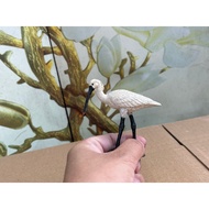 PAPO Authentic White Egret Simulation Bird Animal Model Children's Educational Toy for Early Learnin