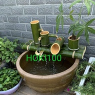 Pancuran air dari bambu naturalpancuran bambu air mancur bambu terlaris HARGA tidak termasuk kincir