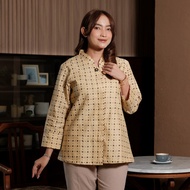 KATUN Puwastri Batik - Blouse Top Batik Boutique Women's Office Work Premium Cotton