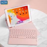 ASH Wireless Bluetooth Keyboard Case For iPad 10.2 8th Gen 7th 5th 6th 9.7 2017 Air 4 3 2 1 Pro 11 2021 10.5 with Pencil Holder Keypad Magnetic Flip Leather Cover