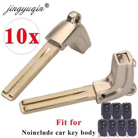 jingyuqin 10pcs Uncut Emergency Key Blade for Lexus IS250 GS300 GX460 RS450H ES350 GS460 RX350 GS450