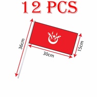 Kelantan Hand Hold Flag, Bendera Tangan Negeri Kelantan 15x30cm (12's/pkt)