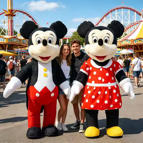 2M Cartoon Mouse Inflatable Costume Mascot Parade Adult Character Cosplay Animal Birthday Halloween 