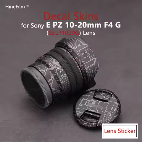 Hinefilm Skin for Sony E PZ 10-20 F4 Lens Decal Skin for Sony E PZ 10-20mm F4 G Lens Cover SELP1020G