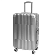 【ALAIN DELON 亞蘭德倫】25吋 絕代風華系列全鋁旅行箱(灰)送1個後背包#年中慶