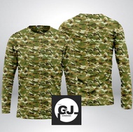 Kaos Loreng TNI Sage Green Terbaru / Baju Jersey Dryfit Loreng Sage Green Lengan Pendek Dan Panjang