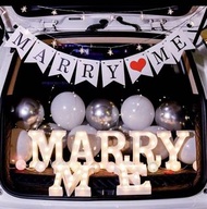 求婚佈置MARRY ME燈牌 💖車尾箱佈置  車後備箱驚喜 可自訂字母燈情人節求婚佈置浪漫裝飾LED Marriage Proposal Love decoration staycation