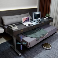 輕奢跨床桌可移動升降電腦桌床上桌梳妝臺臥室現代多功能床邊桌床