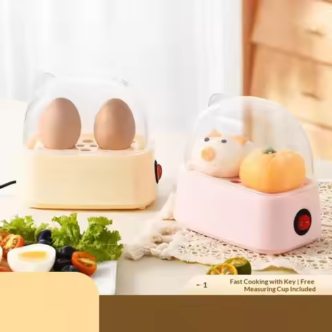 Electric Egg Boiler Automatic Cooker Rapid Egg Boiler Breakfast Machine Multi-Function Egg Cooker 2 