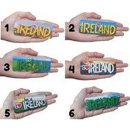 Rectangle Rubber Ref Magnet Souvenir - I Love Ireland Design