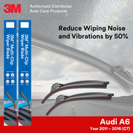 3M Multi-Clip (Hybrid Design) Wiper Blades for Audi A6 (C7) Year 2011 - 2016 (26" + 21")