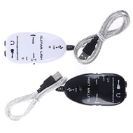 1pc Audio Cable External Sound Card Audio Guitar To USB Sound Player Sound Card Effector Interface L