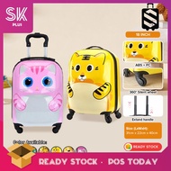 SKPLUS 18 Inch Childrens Trolley Suitcase Cartoon Student Kids Cute Universal Wheel Suitcase