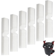 kingsea 6PCS Replacement Aquarium Bio Sponge Foam Filter Pads Compatible with Fluval FX4 / FX5 / FX6